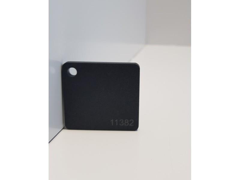 PLEKSI STEKLO, črna iride (11384), deb: 3 mm
