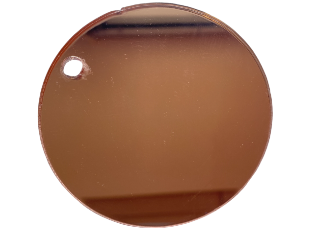 PLEKSI STEKLO, rožnato zlata (rosegold), ogledalo (11109)  deb: 3 mm