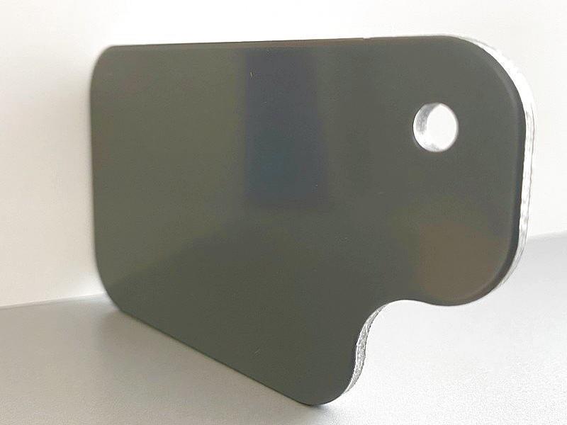 Muster Aluminium-Verbundplatte: Anthrazit 7016/Silber