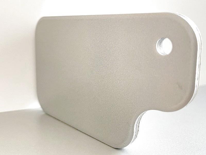 Muster Aluminium-Verbundplatte: Silber/Weiß