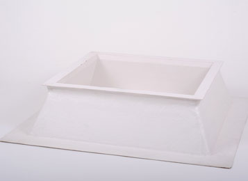 Square upstand for a rooflight dome